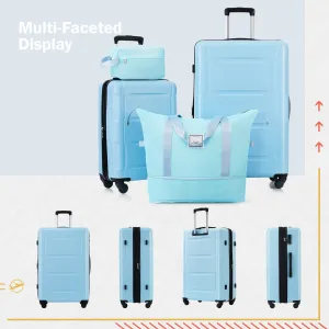 20"/24" Luggage Set with Expanable Bags and TSA Lock & Spinner Wheels