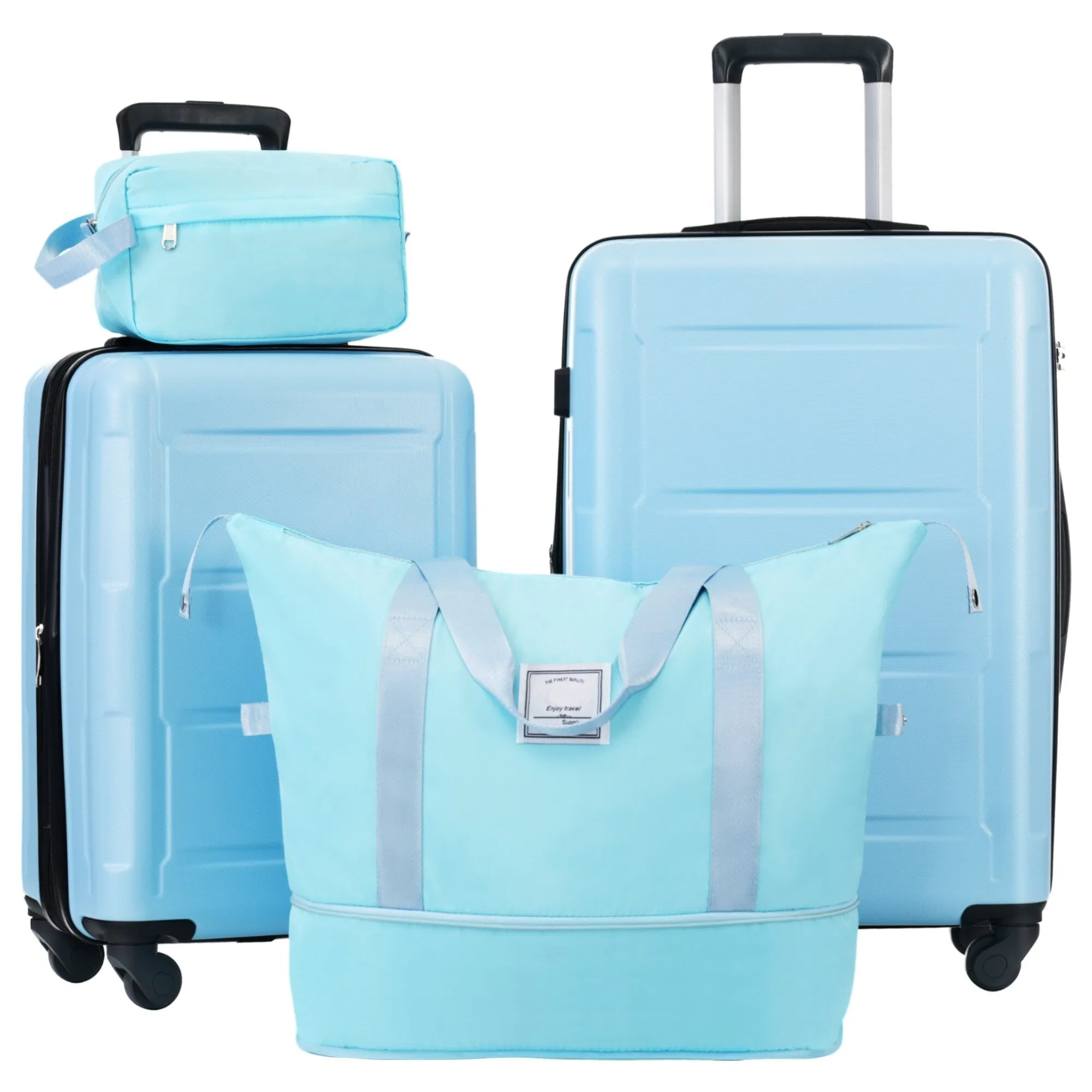 20"/24" Luggage Set with Expanable Bags and TSA Lock & Spinner Wheels
