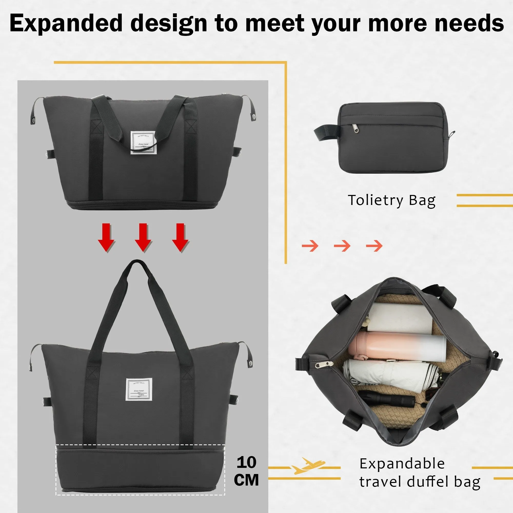 20"/24" Luggage Set with Expanable Bags and TSA Lock & Spinner Wheels