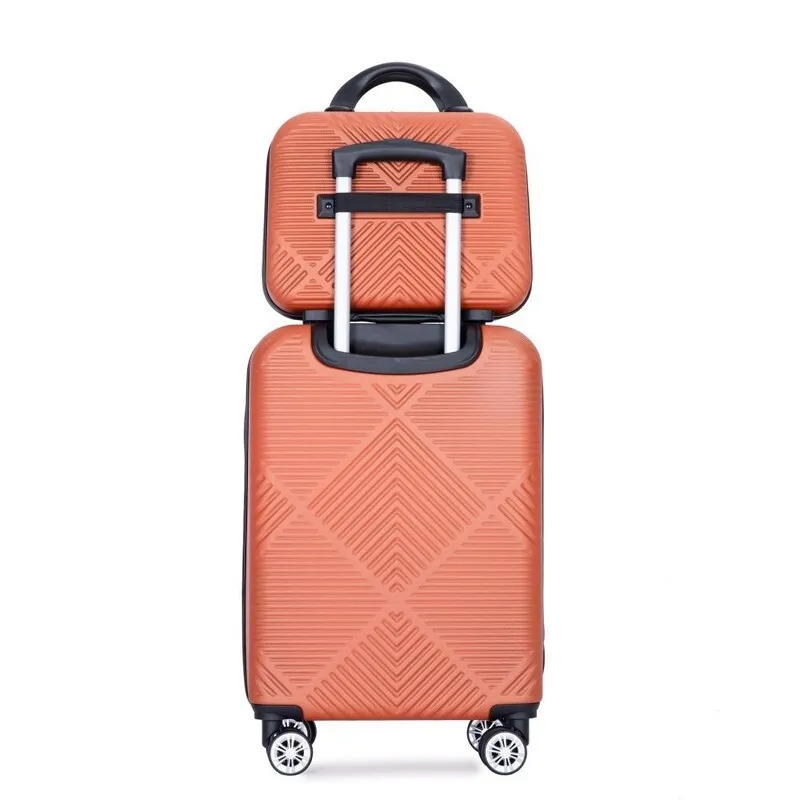 2Piece ABS Lightweight Suitcase Luggage Sets with Spinner Wheels,20"/14"