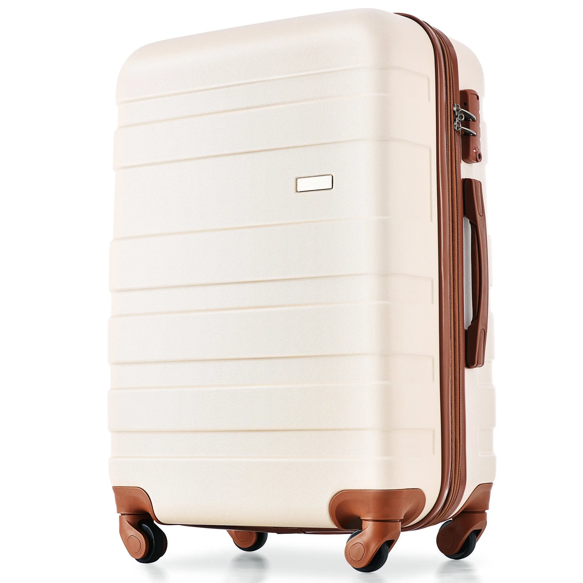 3 Pcs Luggage Set, Expandable ABS Hardshell Suitcases Spinner Wheels with TSA Lock 20''24''28''