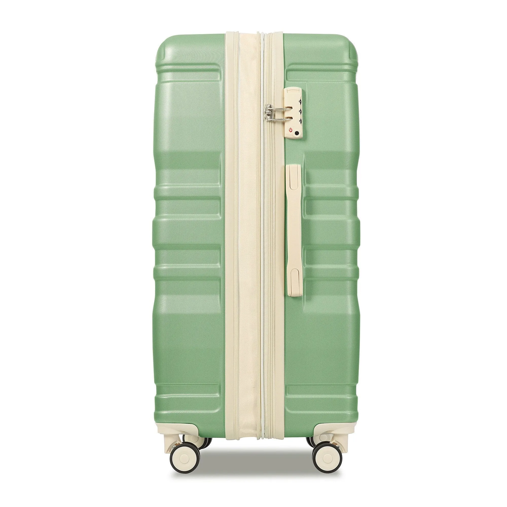 3 Pcs Luggage Set, Expandable ABS Hardshell Suitcases Spinner Wheels with TSA Lock 20''24''28''