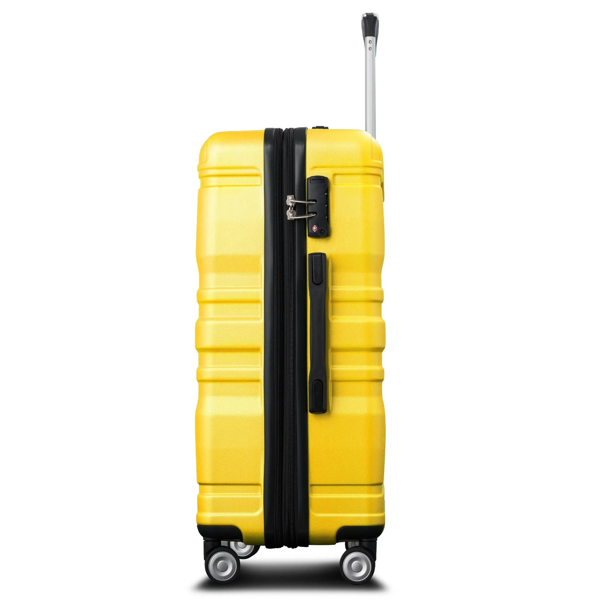 3 Pcs Luggage Set, Expandable ABS Hardshell Suitcases Spinner Wheels with TSA Lock 20''24''28''