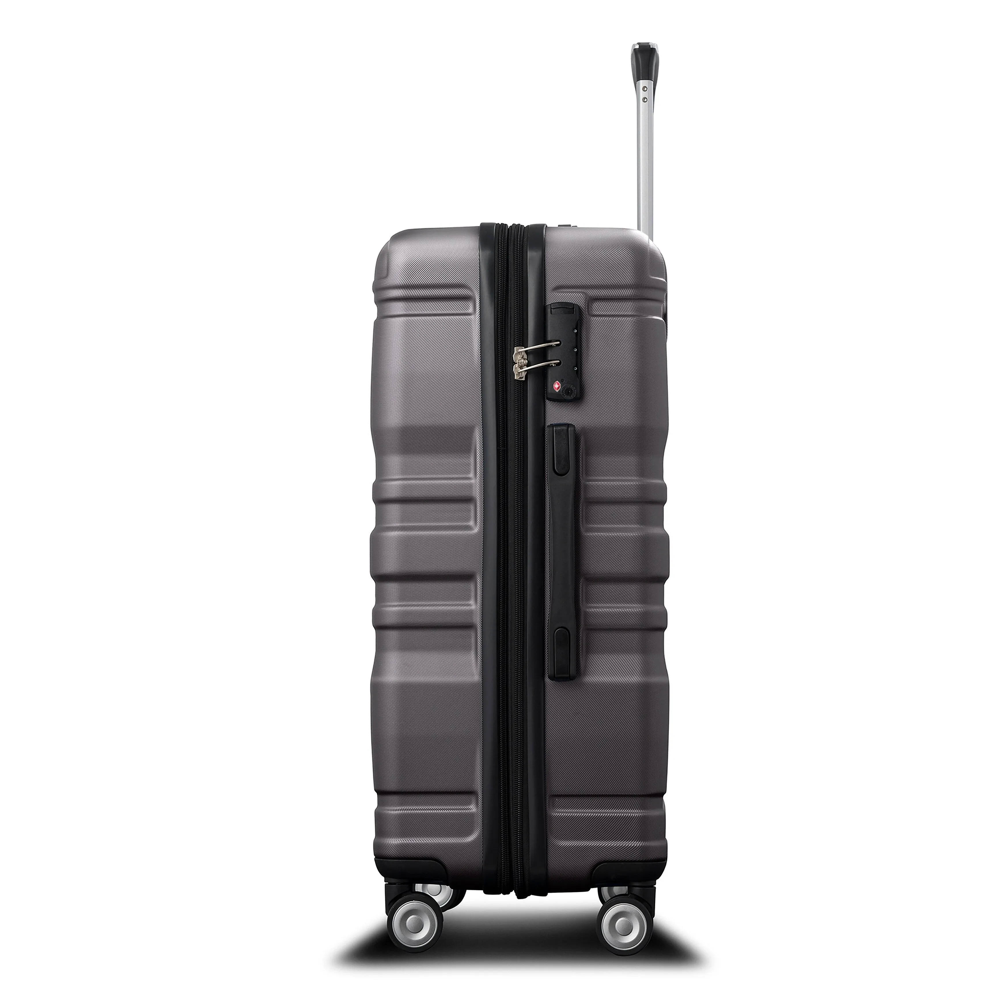 3 Pcs Luggage Set, Expandable ABS Hardshell Suitcases Spinner Wheels with TSA Lock 20''24''28''
