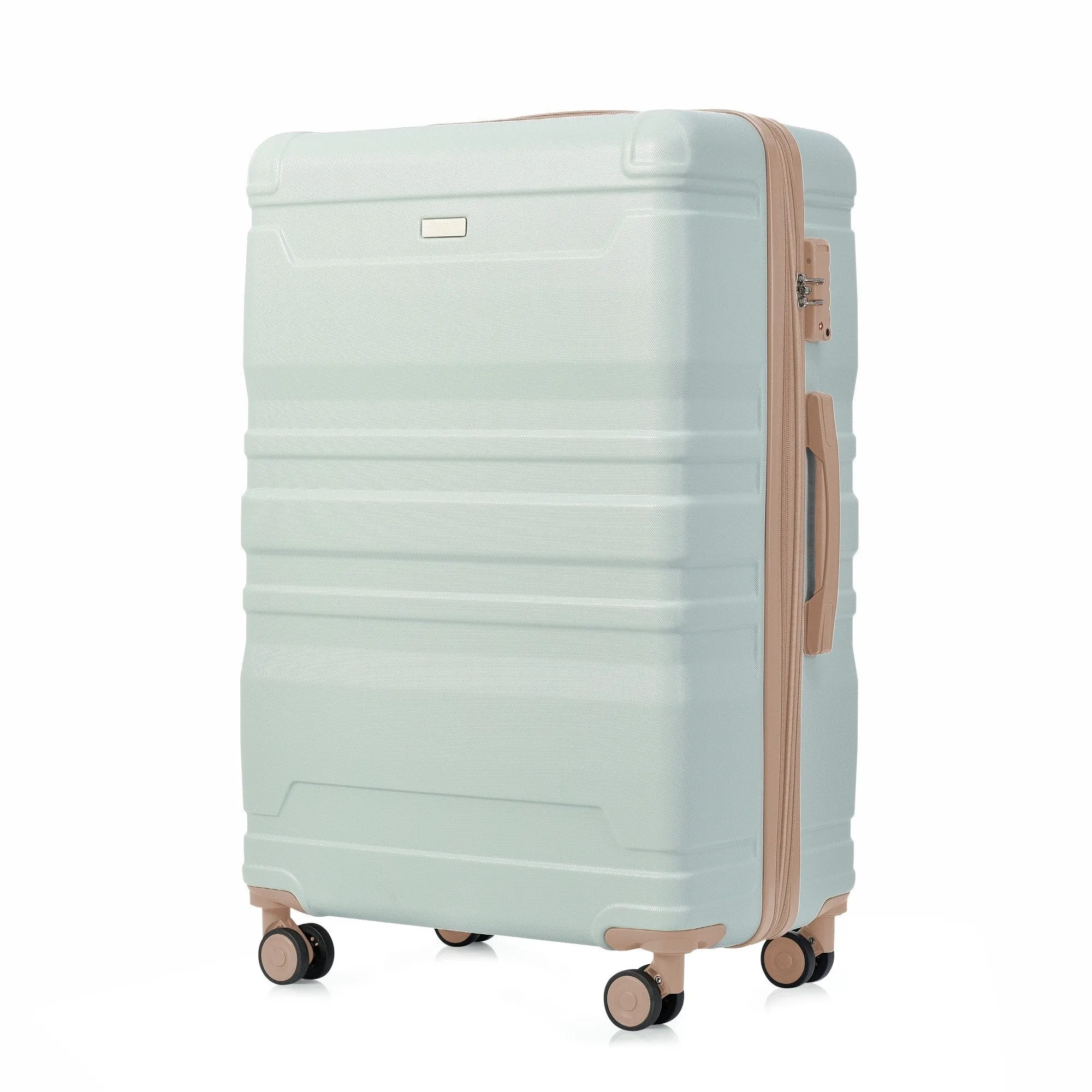 3 Pcs Luggage Set, Expandable ABS Hardshell Suitcases Spinner Wheels with TSA Lock 20''24''28''