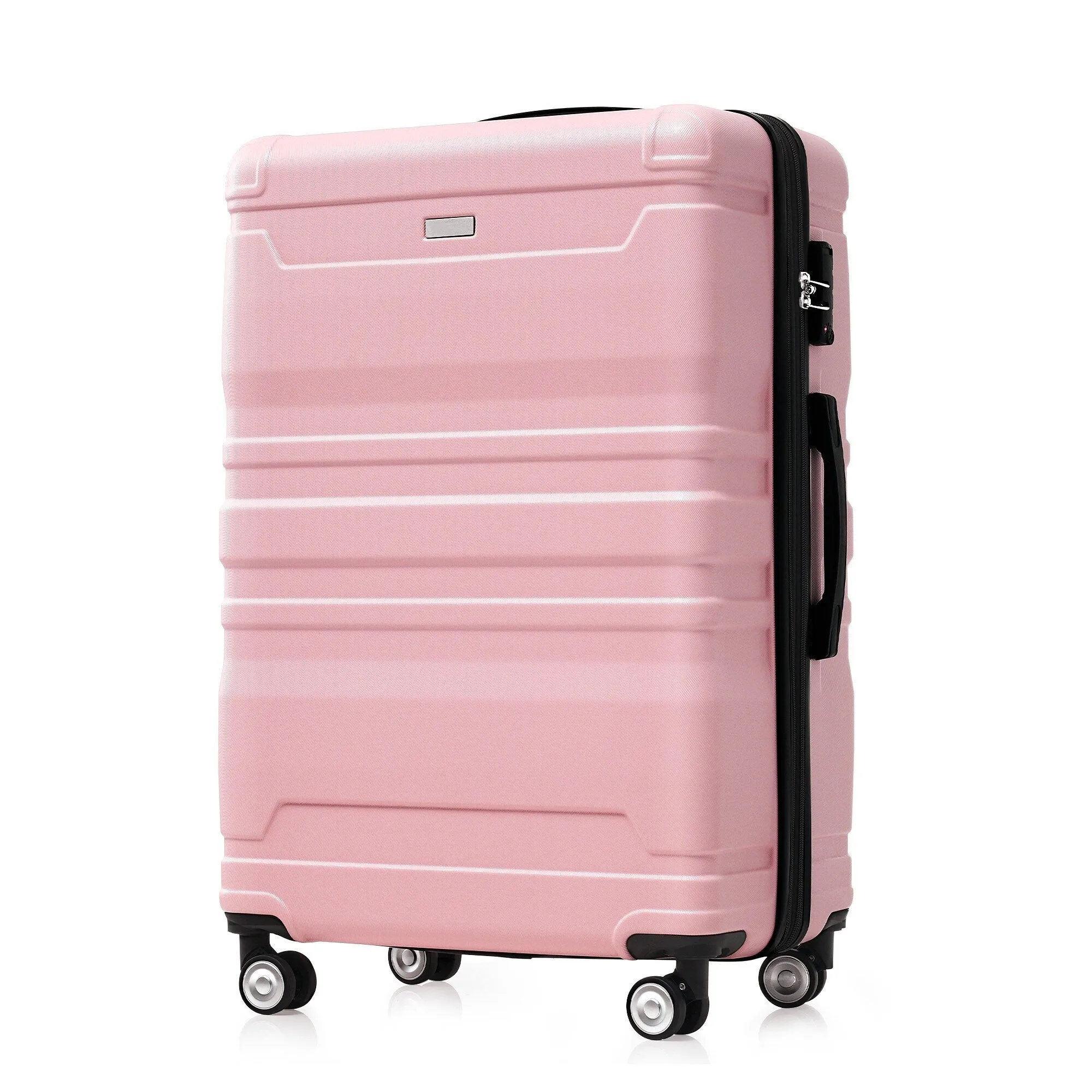 3 Pcs Luggage Set, Expandable ABS Hardshell Suitcases Spinner Wheels with TSA Lock 20''24''28''