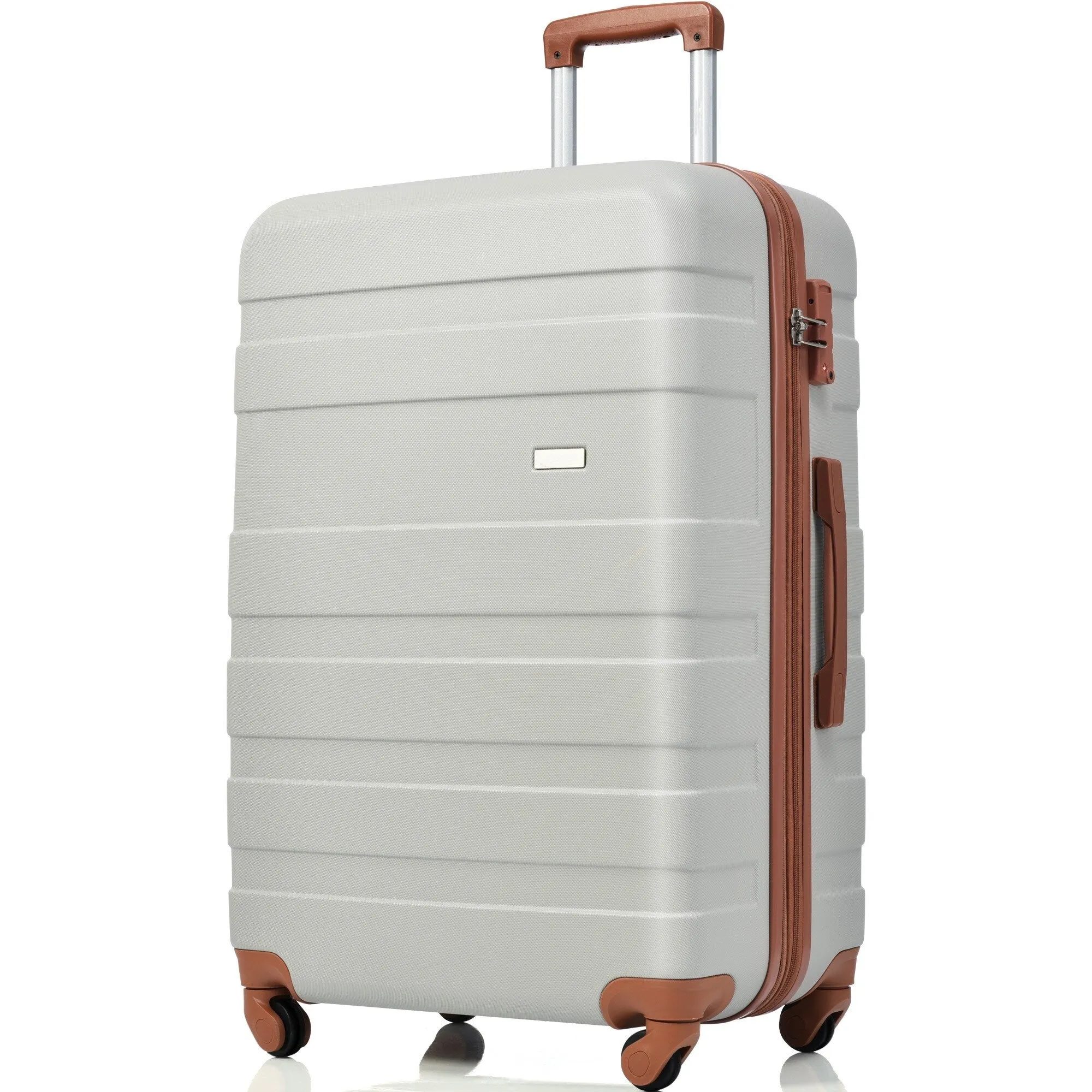 3 Pcs Luggage Set, Expandable ABS Hardshell Suitcases Spinner Wheels with TSA Lock 20''24''28''