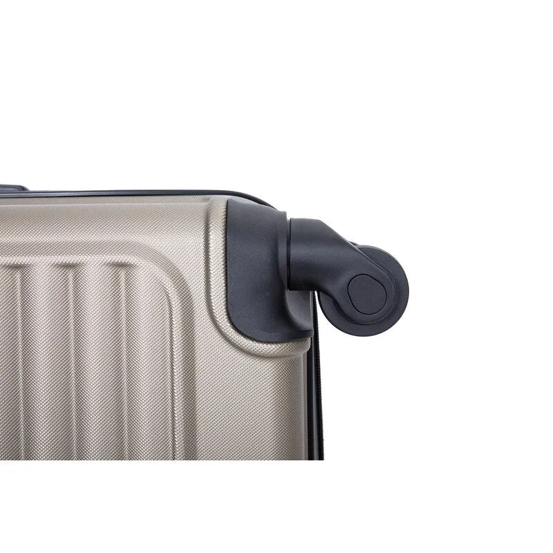 3 Piece ABS Lightweight Suitcase Luggage Sets with Two Hooks,TSA Lock