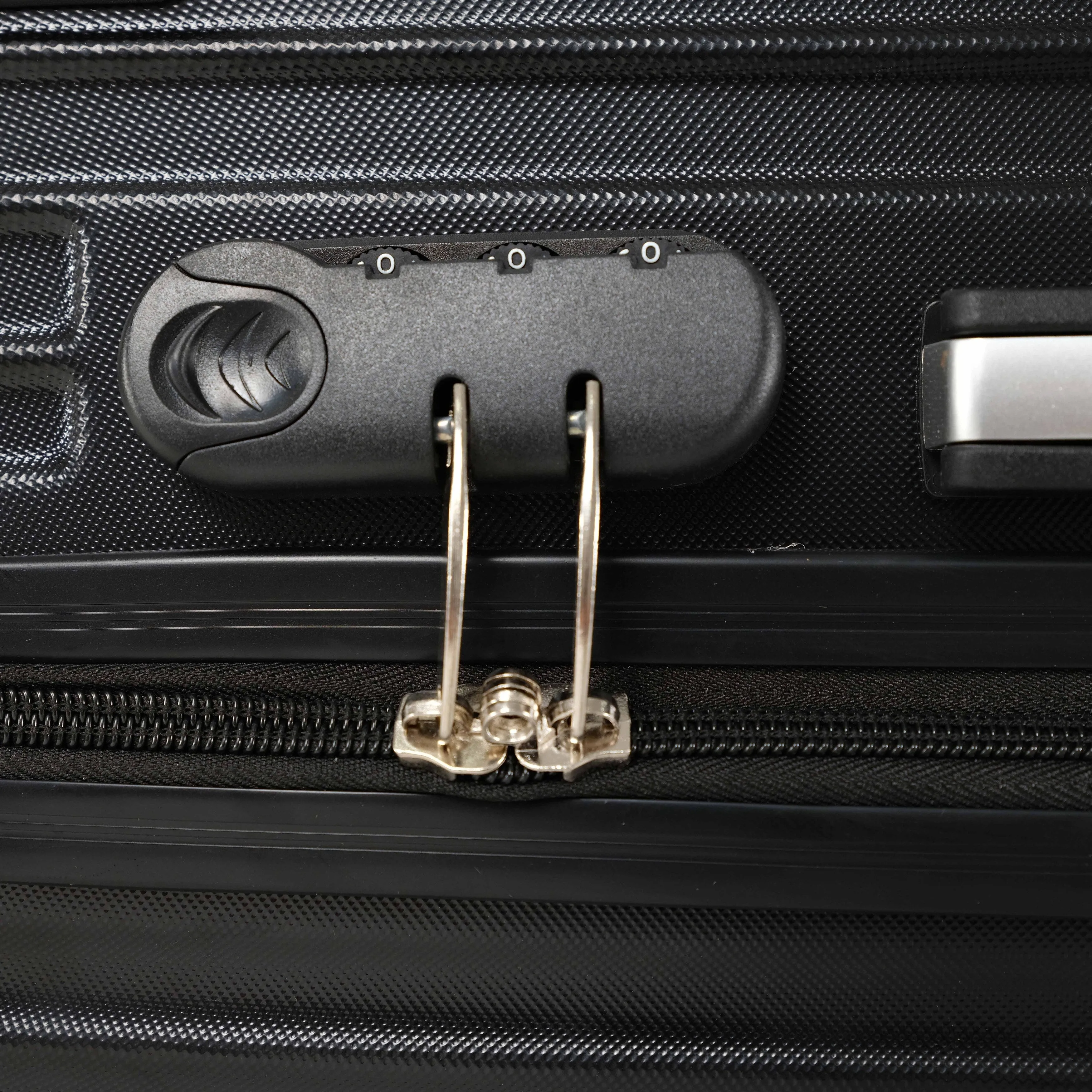 3-piece Luggage Set with Hiking Bag and Password Lock & Rollers Wheels