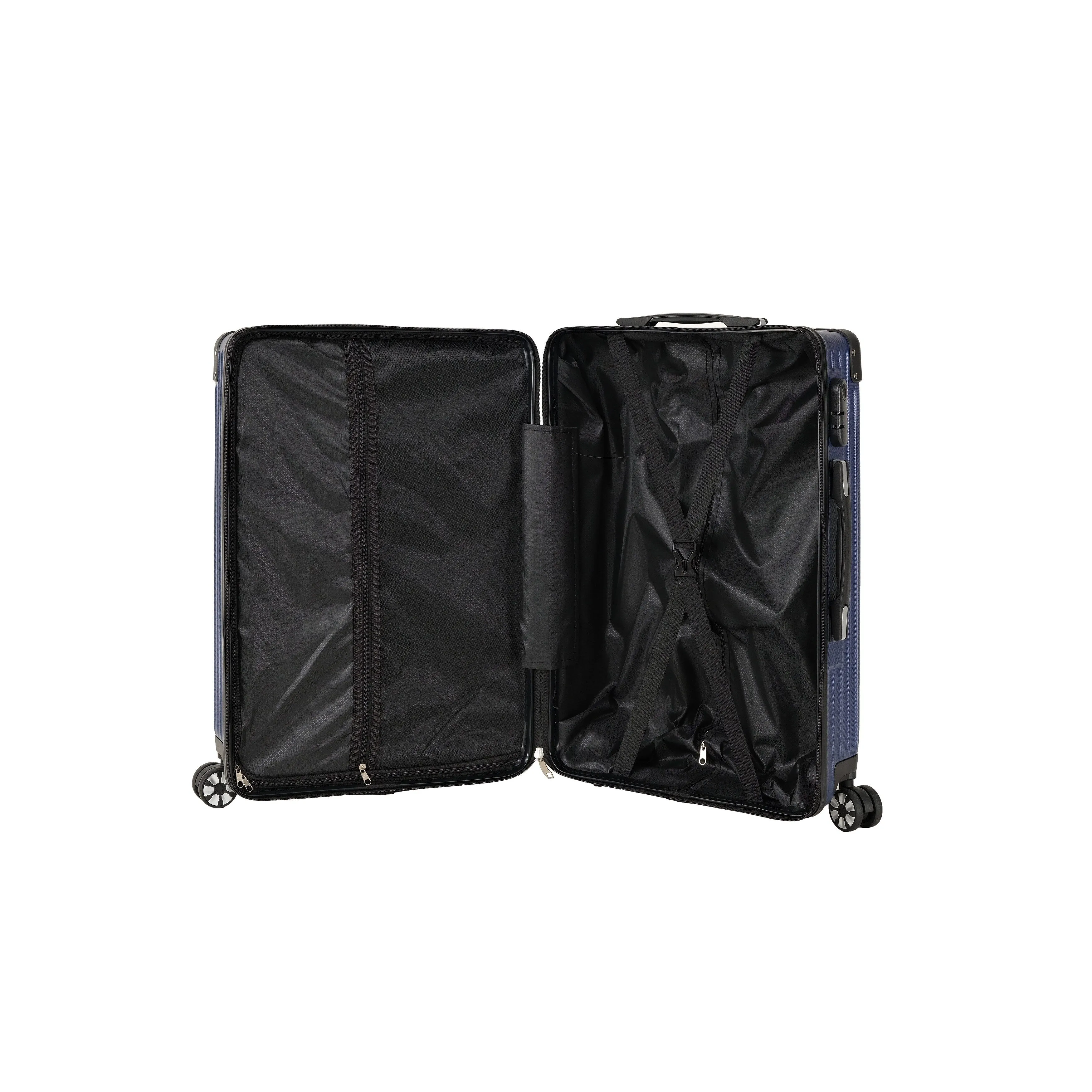 3-piece Luggage Set with Hiking Bag and Password Lock & Rollers Wheels