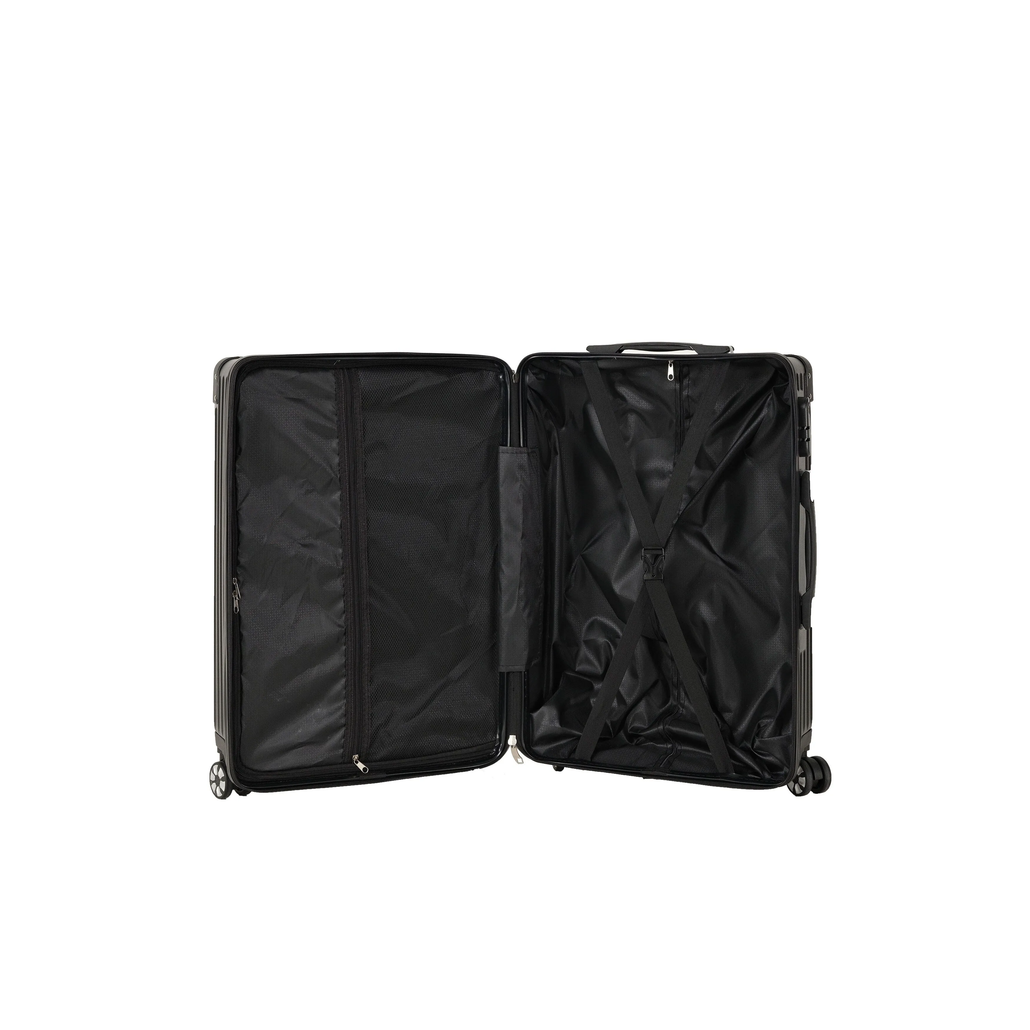 3-piece Luggage Set with Hiking Bag and Password Lock & Rollers Wheels