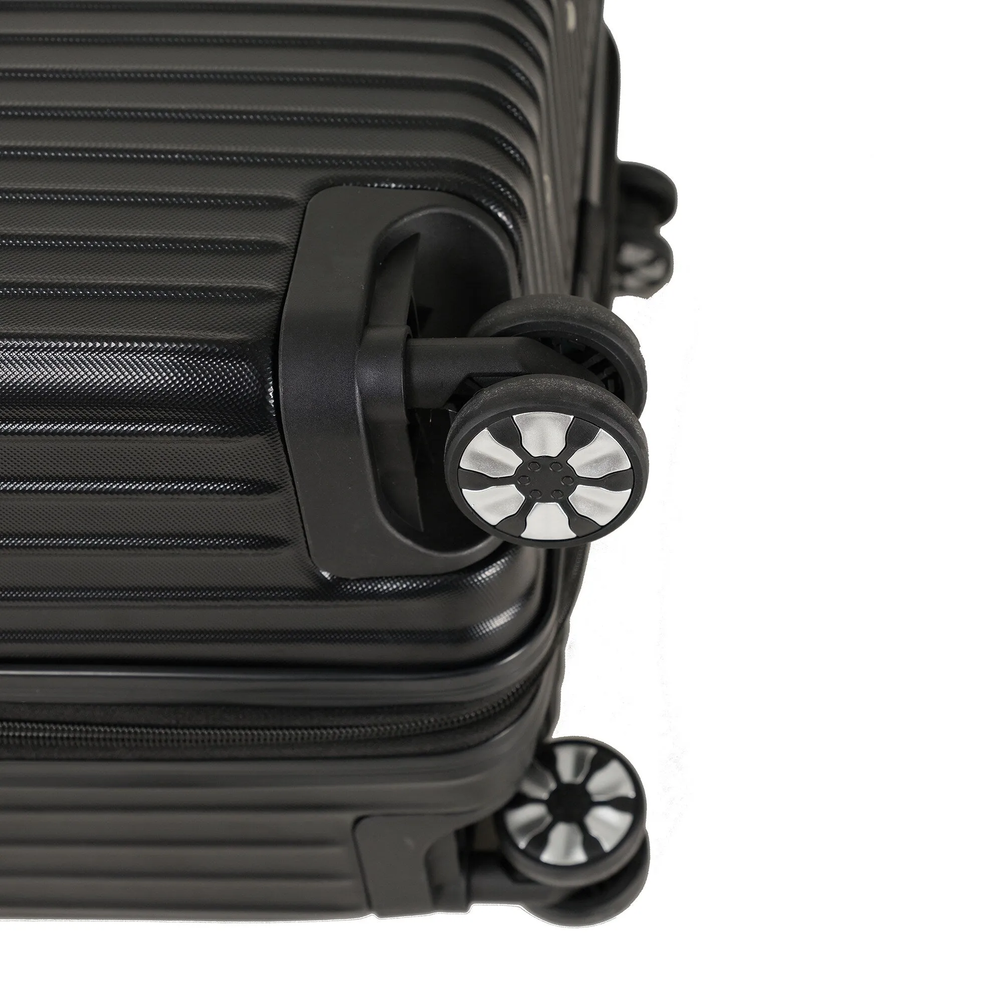 3-piece Luggage Set with Hiking Bag and Password Lock & Rollers Wheels