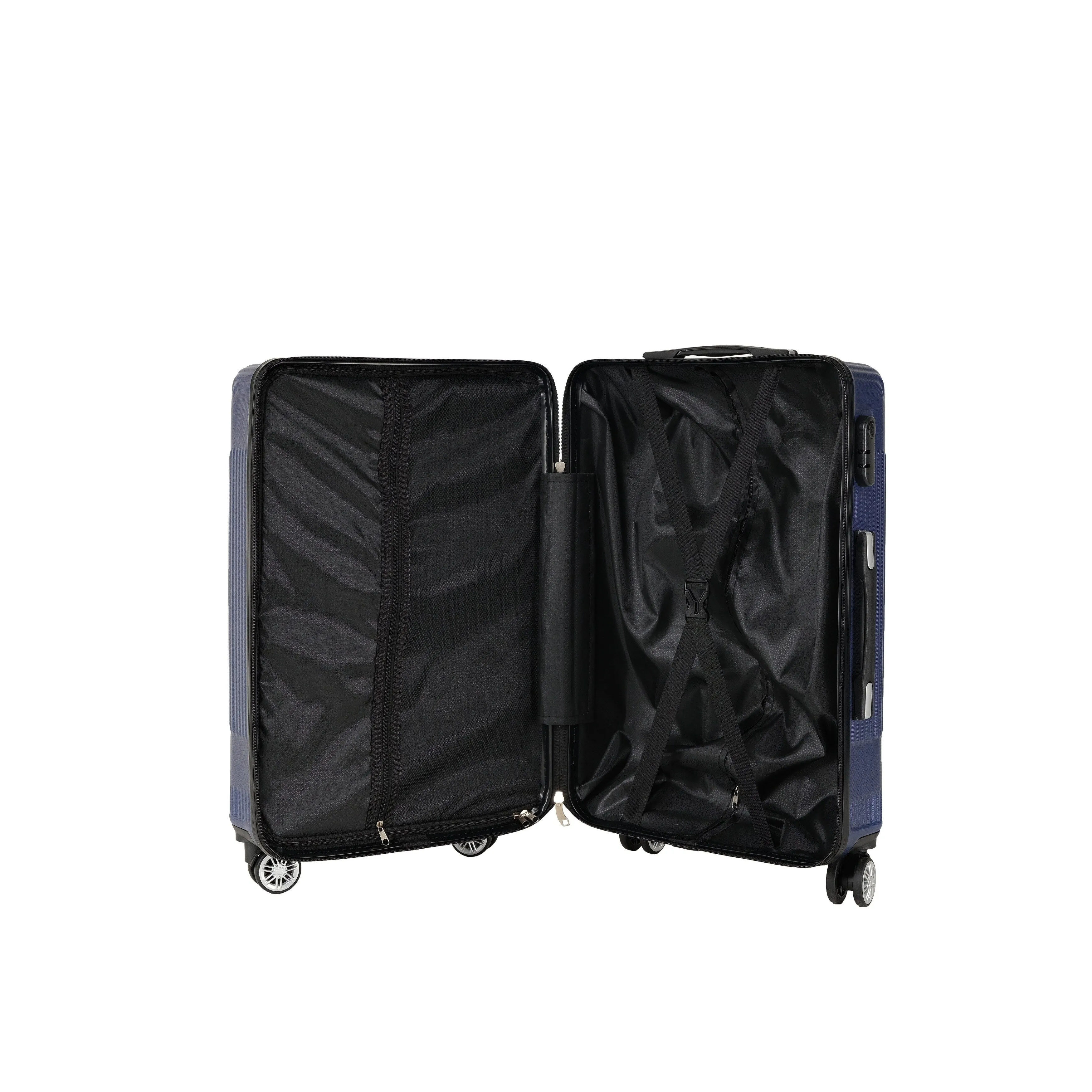 3-piece Luggage Set with Hiking Bag and Password Lock & Rollers Wheels
