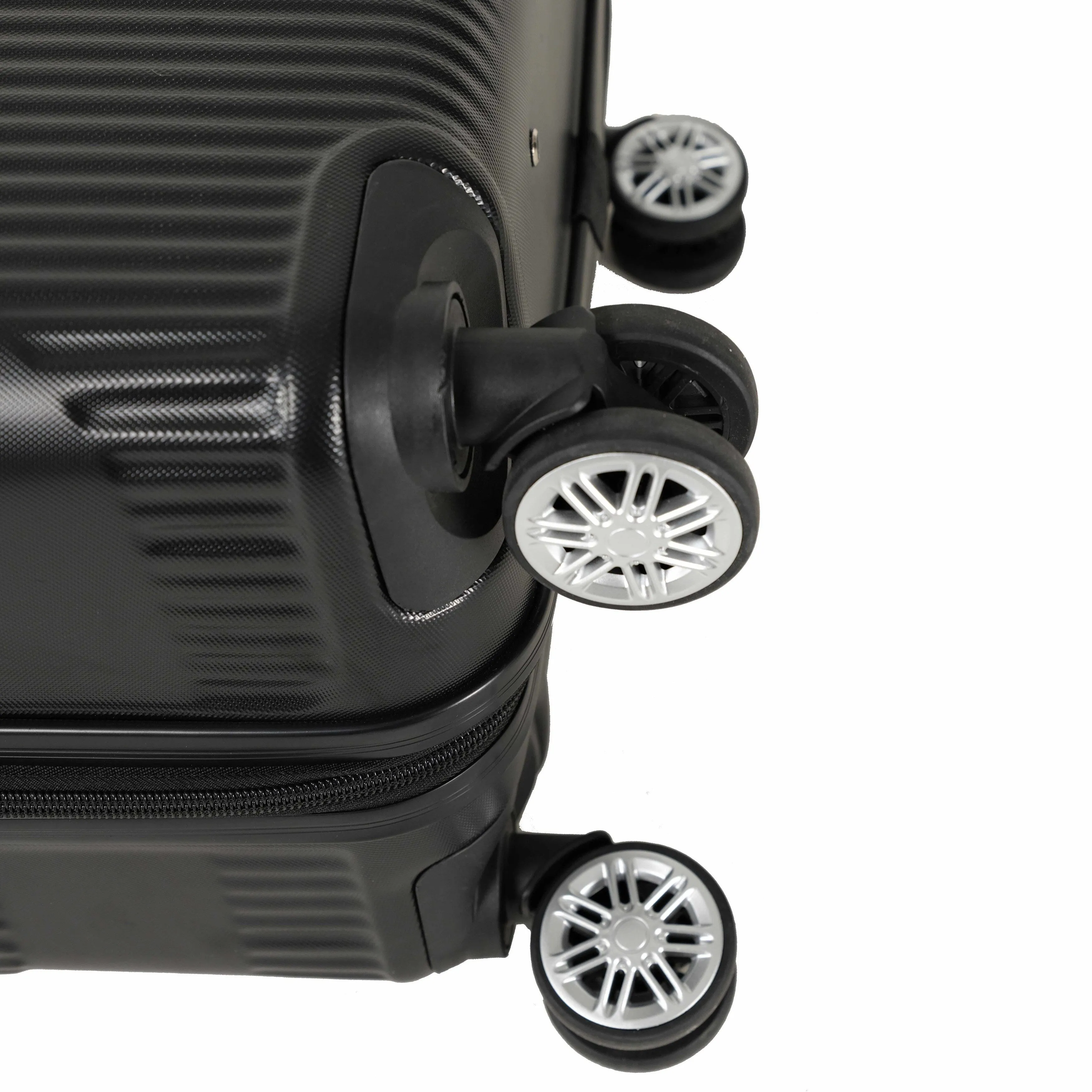 3-piece Luggage Set with Hiking Bag and Password Lock & Rollers Wheels