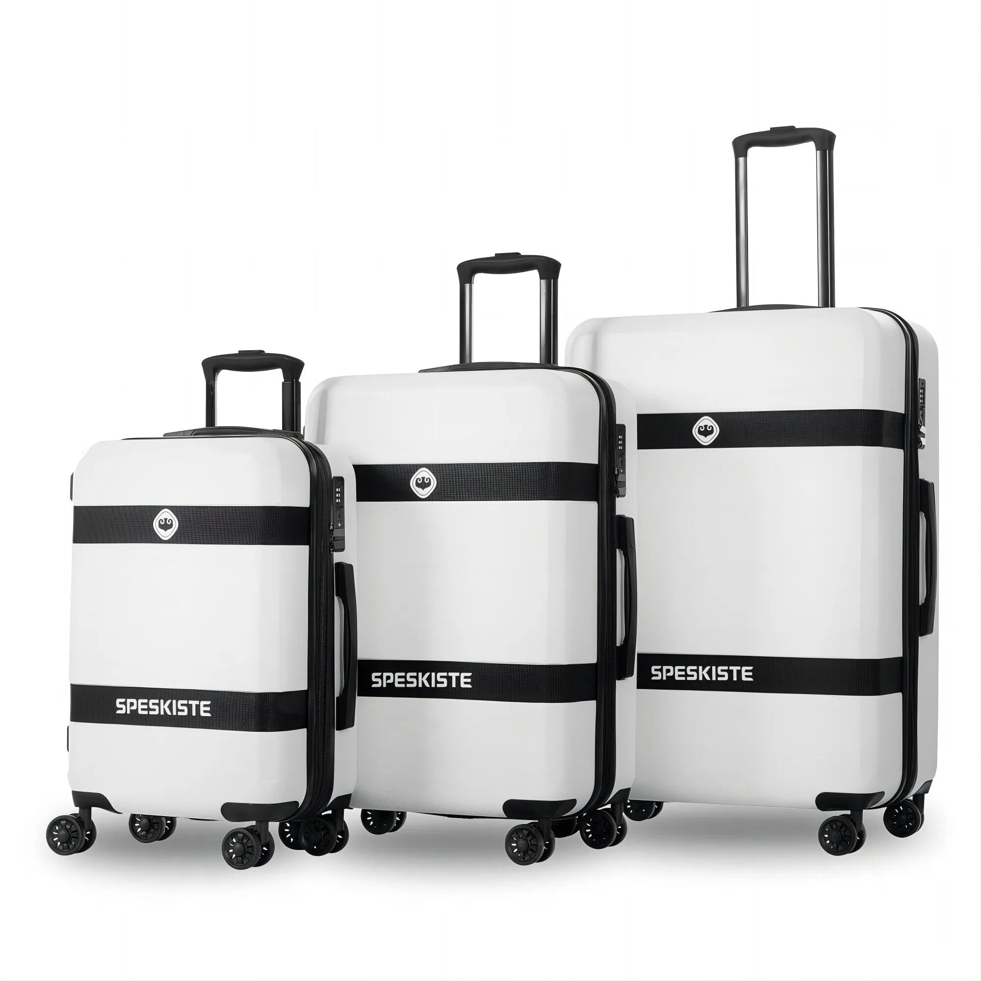 3 Piece Luggage Sets Expandable ABS PC with Spinner Wheels Lightweight TSA Lock