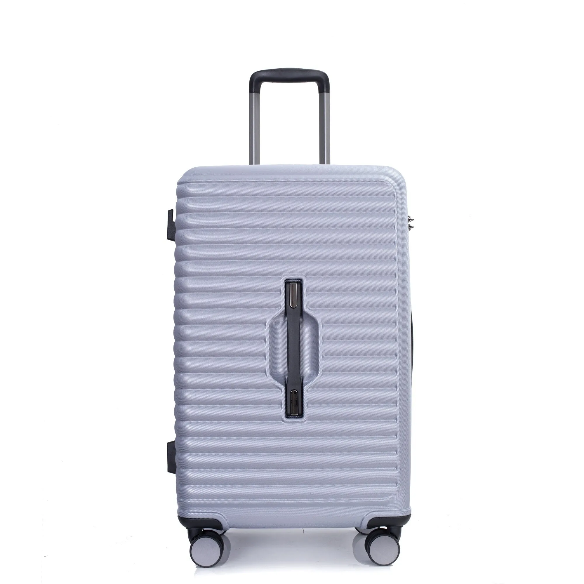 3 Piece Luggage Sets PC ABS Lightweight Suitcase with Two Hooks, 360° Double Spinner Wheels, TSA Lock, (21/25/29)