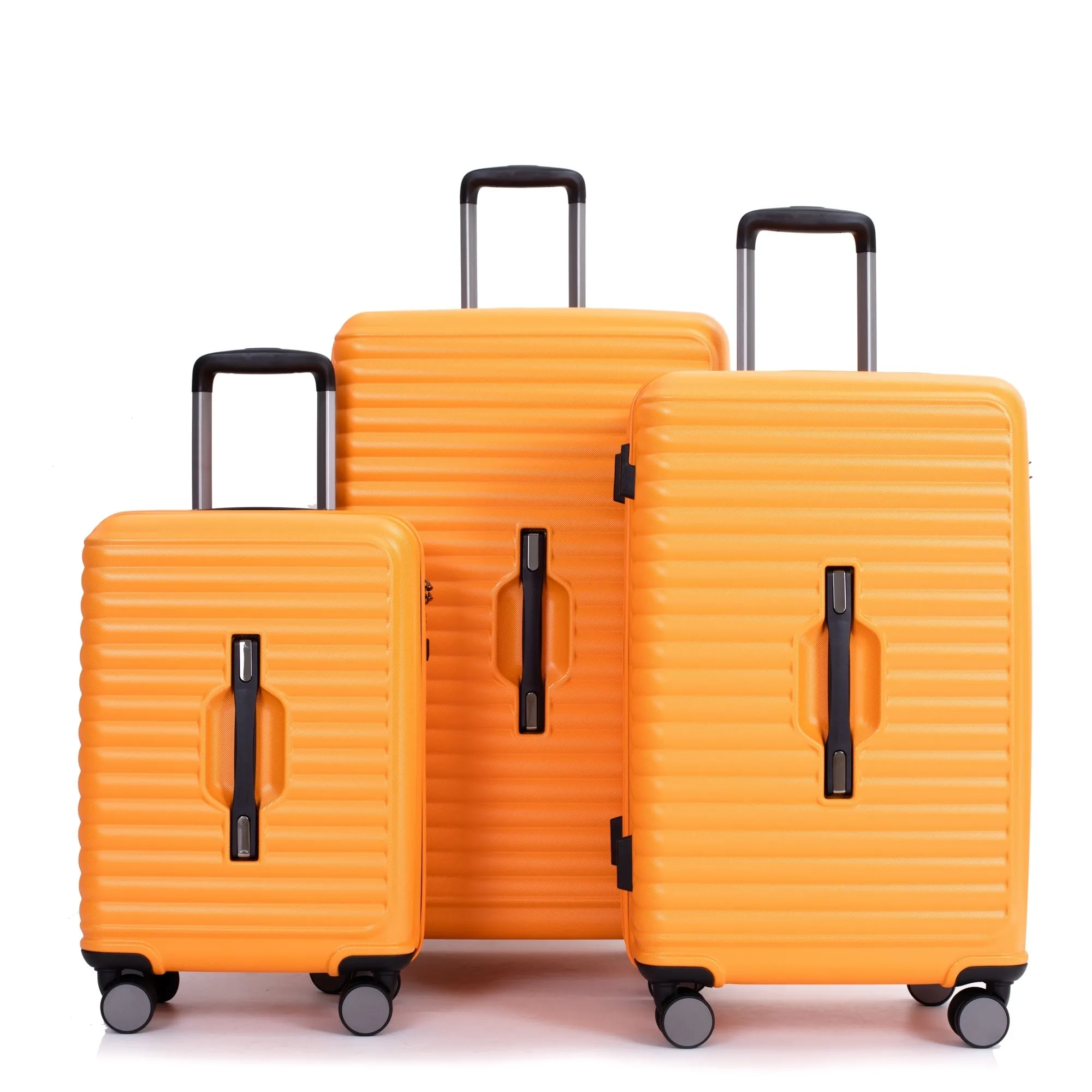 3 Piece Luggage Sets PC ABS Lightweight Suitcase with Two Hooks, 360° Double Spinner Wheels, TSA Lock, (21/25/29)