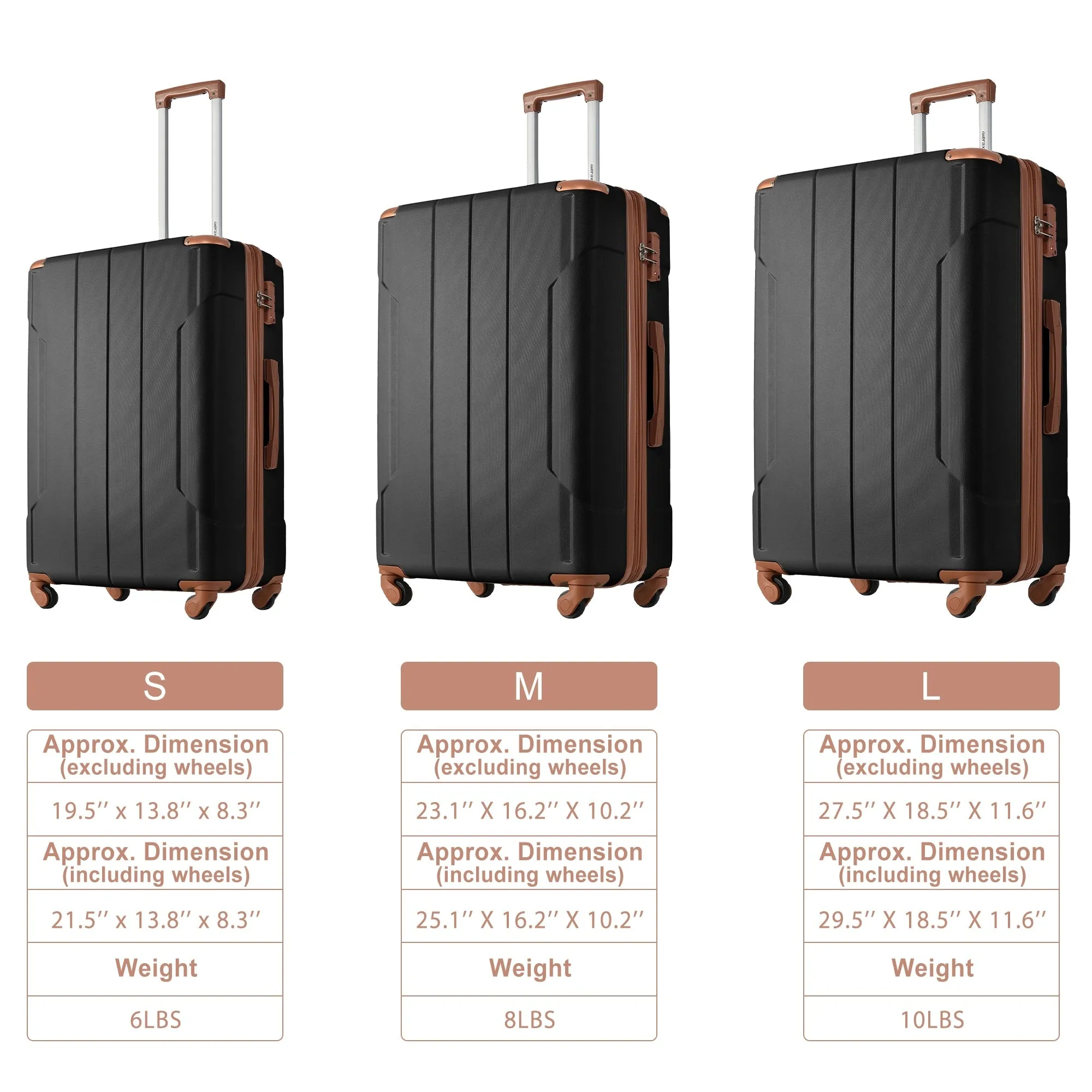 3 Piece Luggage Sets Suitcase/Trunk /Check-in Luggage /Carry-on Luggage
