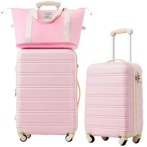 3-Piece Modern Hardshell Luggage Sets, 20'' 24'' Suitcase Bag, Lightweight Luggage with Spinner Wheels and TSA Lock