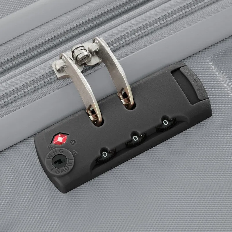 3-Piece Sets New Luggage Sets, ABS Suitcases, Expandable Luggage Trunk Set with Spinner Wheels and Side Hook