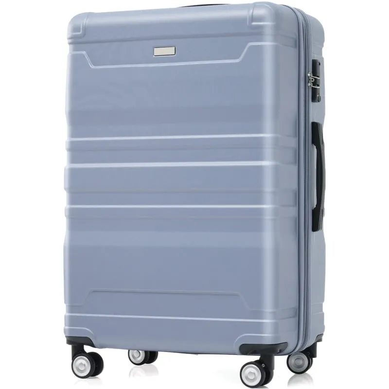 3-Piece Sets New Luggage Sets, ABS Suitcases, Expandable Luggage Trunk Set with Spinner Wheels and Side Hook