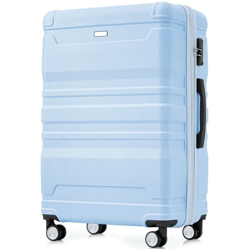 3-Piece Sets New Luggage Sets, ABS Suitcases, Expandable Luggage Trunk Set with Spinner Wheels and Side Hook