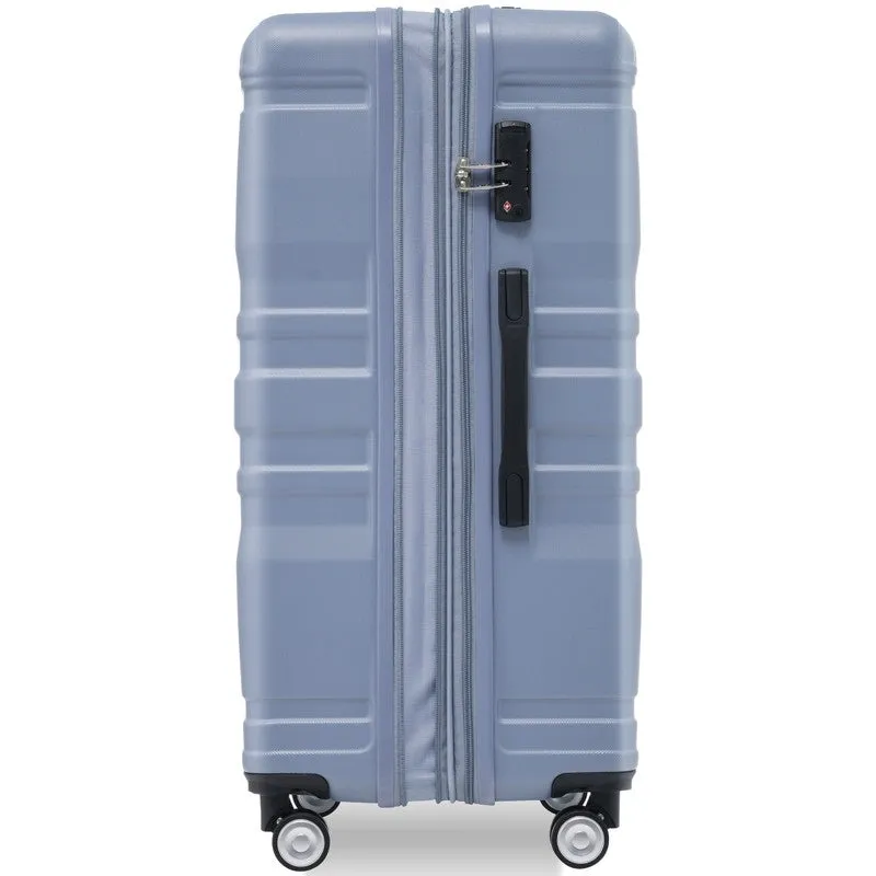3-Piece Sets New Luggage Sets, ABS Suitcases, Expandable Luggage Trunk Set with Spinner Wheels and Side Hook