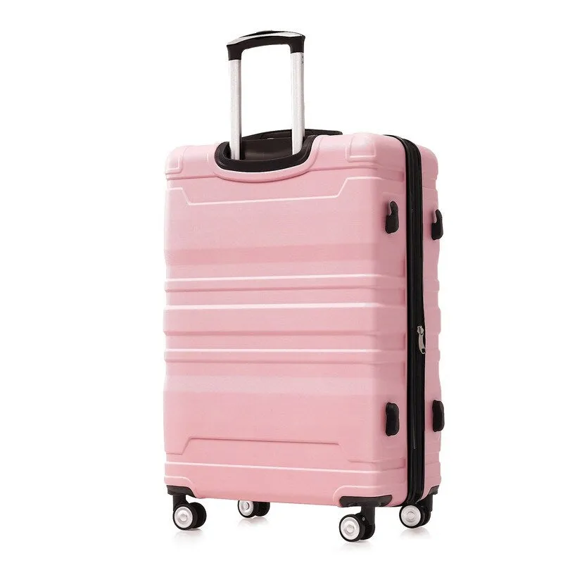 3-Piece Sets New Luggage Sets, ABS Suitcases, Expandable Luggage Trunk Set with Spinner Wheels and Side Hook
