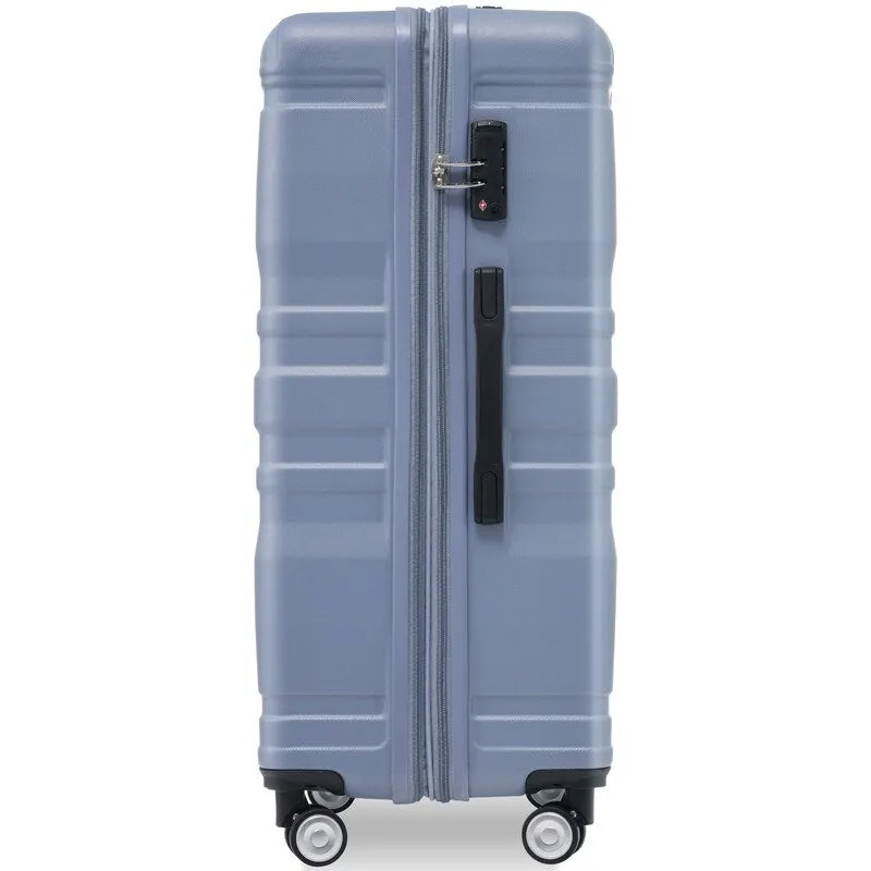 3-Piece Sets New Luggage Sets, ABS Suitcases, Expandable Luggage Trunk Set with Spinner Wheels and Side Hook