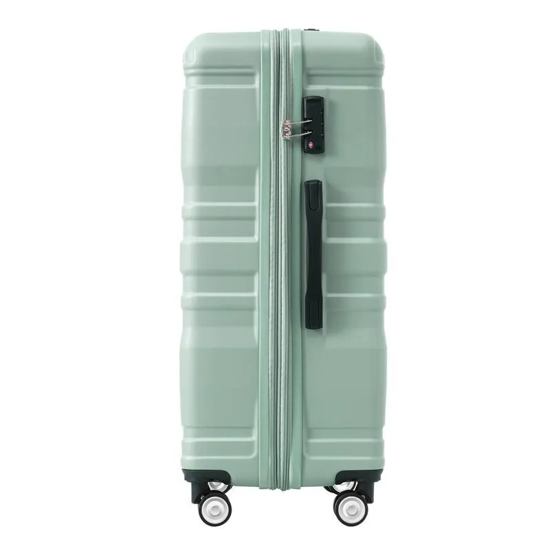 3-Piece Sets New Luggage Sets, ABS Suitcases, Expandable Luggage Trunk Set with Spinner Wheels and Side Hook