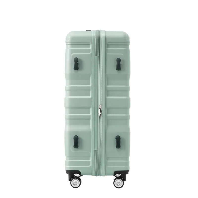 3-Piece Sets New Luggage Sets, ABS Suitcases, Expandable Luggage Trunk Set with Spinner Wheels and Side Hook