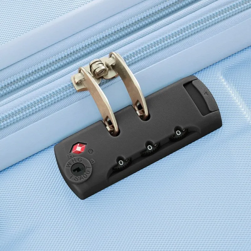 3-Piece Sets New Luggage Sets, ABS Suitcases, Expandable Luggage Trunk Set with Spinner Wheels and Side Hook