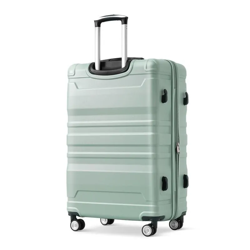 3-Piece Sets New Luggage Sets, ABS Suitcases, Expandable Luggage Trunk Set with Spinner Wheels and Side Hook