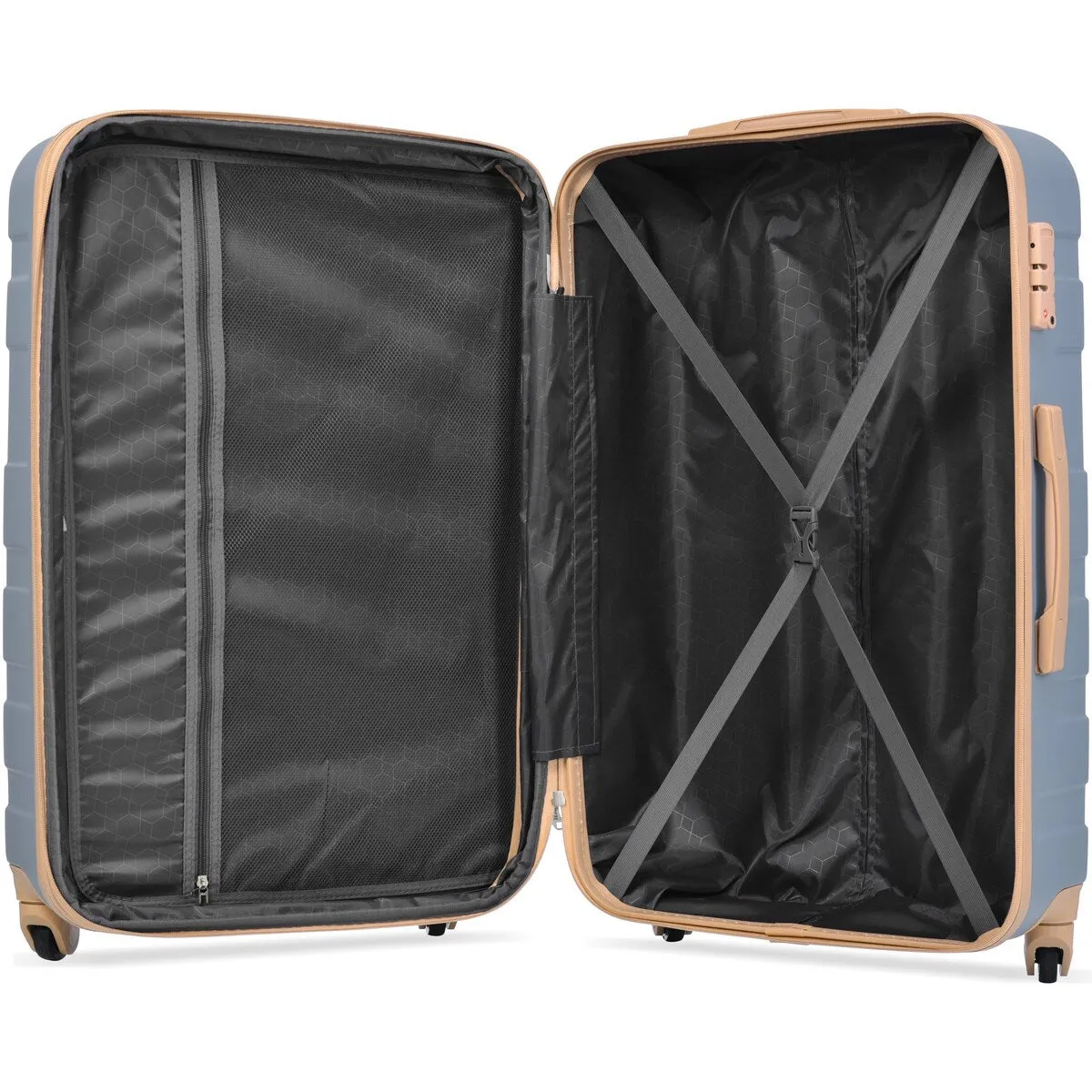 3pcs Clearance Luggage Hardside Lightweight Durable Suitcase sets Spinner Wheels Suitcase with TSA Lock 20''24''28''