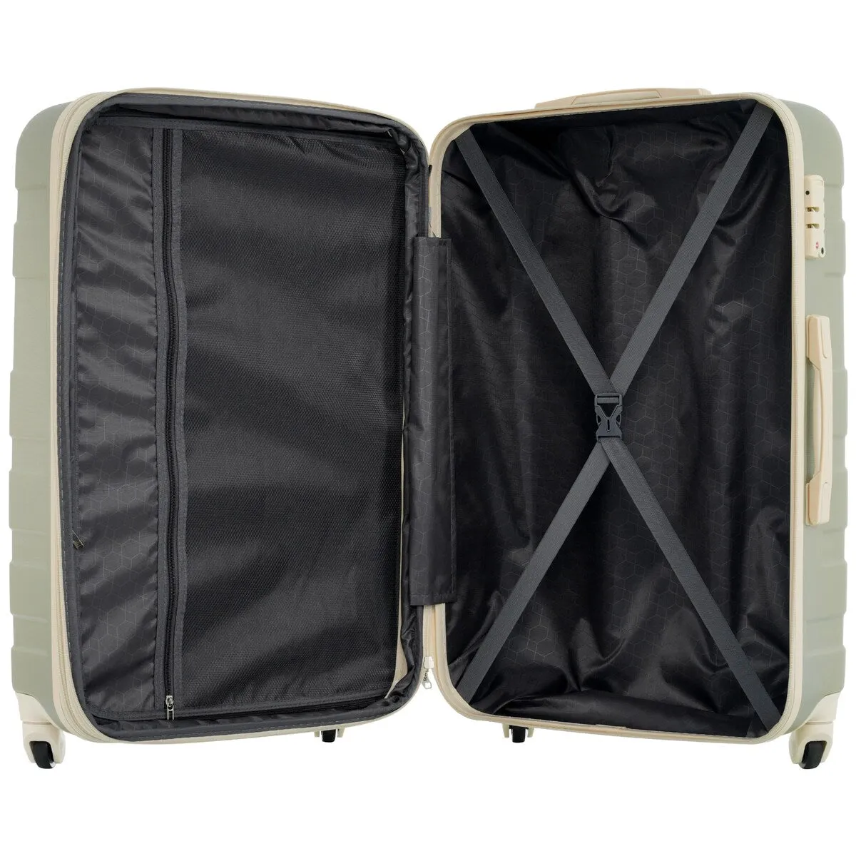 3pcs Clearance Luggage Hardside Lightweight Durable Suitcase sets Spinner Wheels Suitcase with TSA Lock 20''24''28''
