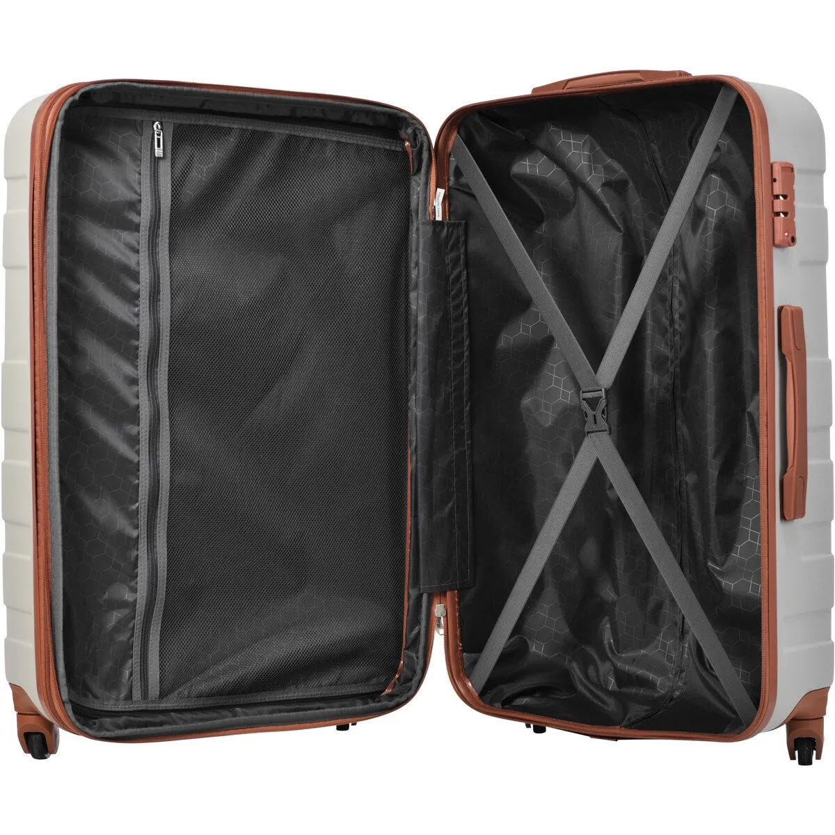 3pcs Clearance Luggage Hardside Lightweight Durable Suitcase sets Spinner Wheels Suitcase with TSA Lock 20''24''28''