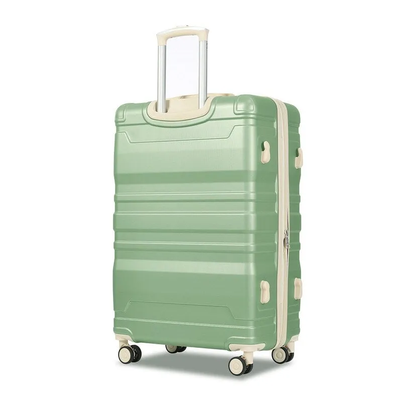 3PCS Expandable ABS Hardshell Suitcase Luggage Sets with TSA Lock,20"/24"/28"