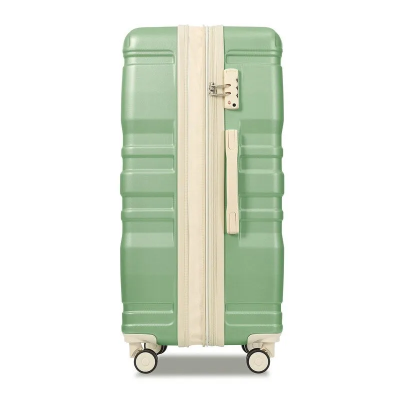 3PCS Expandable ABS Hardshell Suitcase Luggage Sets with TSA Lock,20"/24"/28"