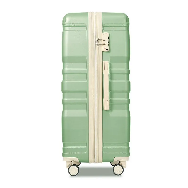 3PCS Expandable ABS Hardshell Suitcase Luggage Sets with TSA Lock,20"/24"/28"
