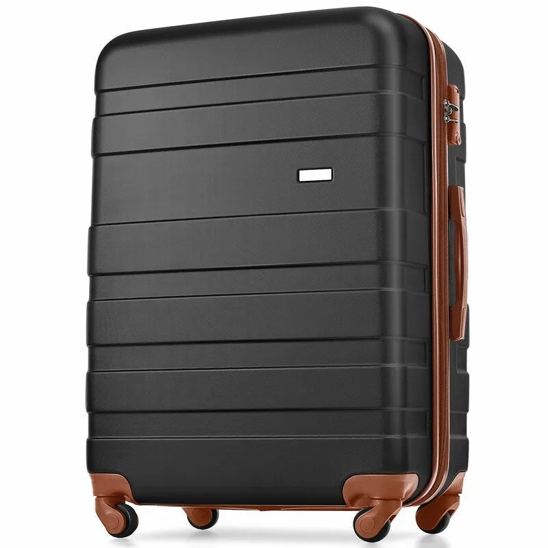 3PCS Expandable Luggage Sets ABS Hardshell Suitcase with TSA Lock and Spinner Wheels