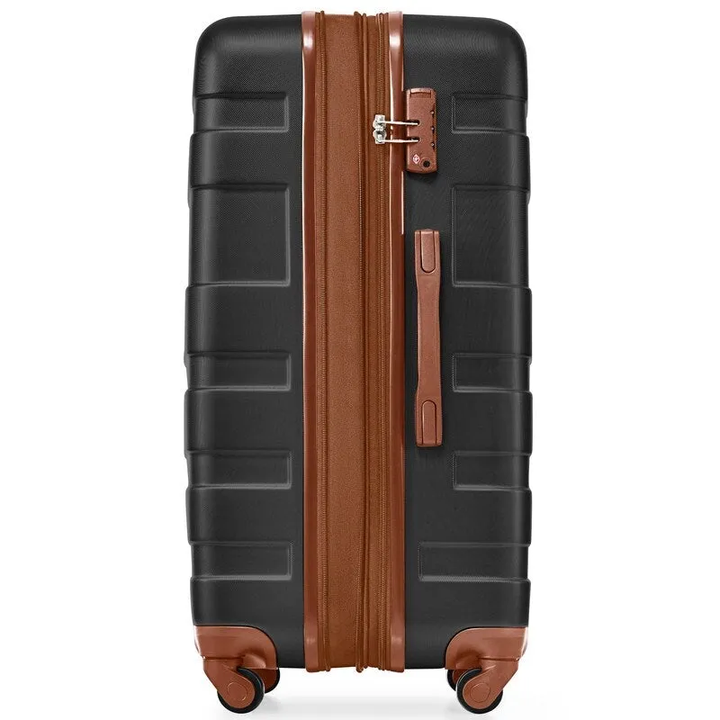 3PCS Expandable Luggage Sets ABS Hardshell Suitcase with TSA Lock and Spinner Wheels