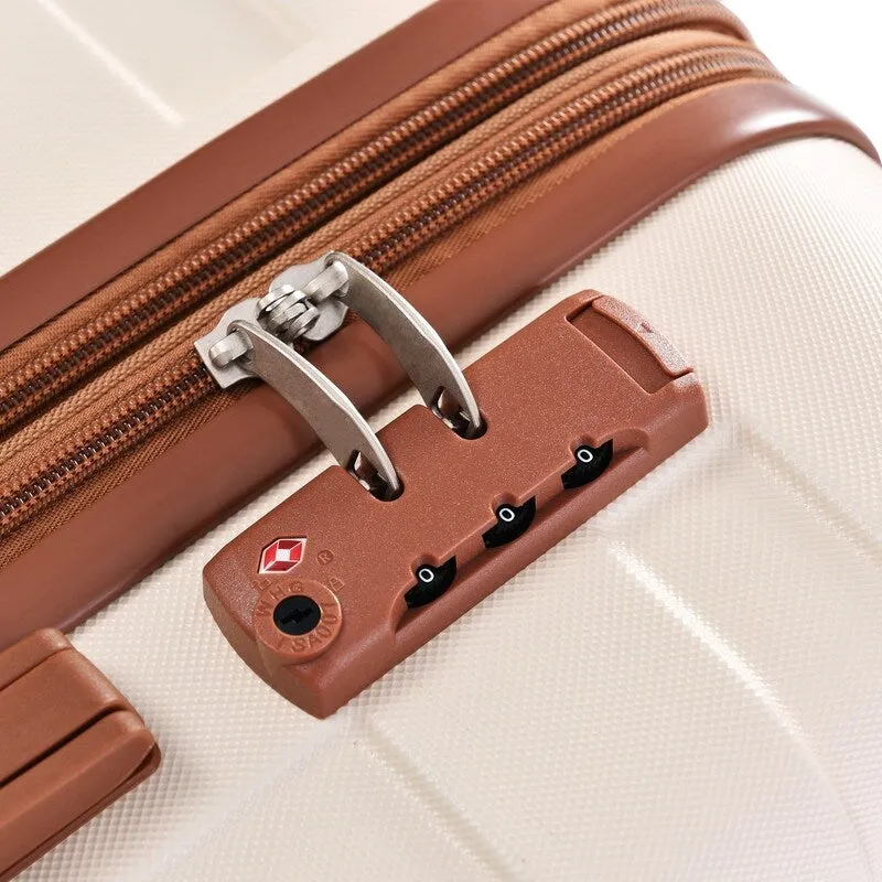 3pcs Expandable Suitcase Luggage Sets with Spinner Wheels and TSA Lock