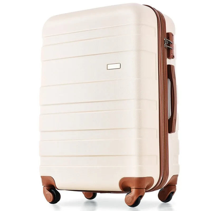 3pcs Expandable Suitcase Luggage Sets with Spinner Wheels and TSA Lock