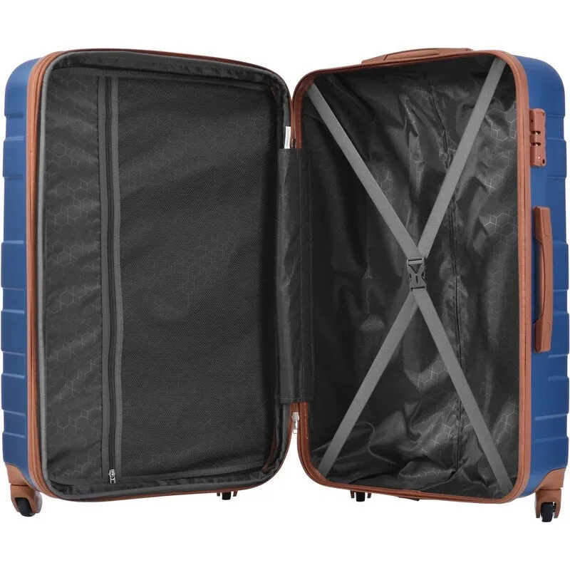 3Pcs Luggage Sets Durable Suitcase Sets with Spinner Wheels and TSA Lock