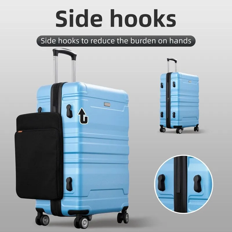 3PCS Luggage Sets Expandable ABS Suitcase with TSA Lock(20"/24"/28")