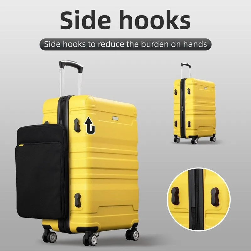 3PCS Luggage Sets Expandable ABS Suitcase with TSA Lock(20"/24"/28")