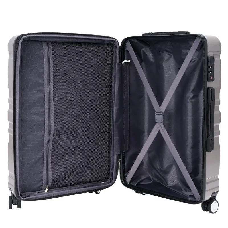 3PCS Luggage Sets Expandable ABS Suitcase with TSA Lock(20"/24"/28")
