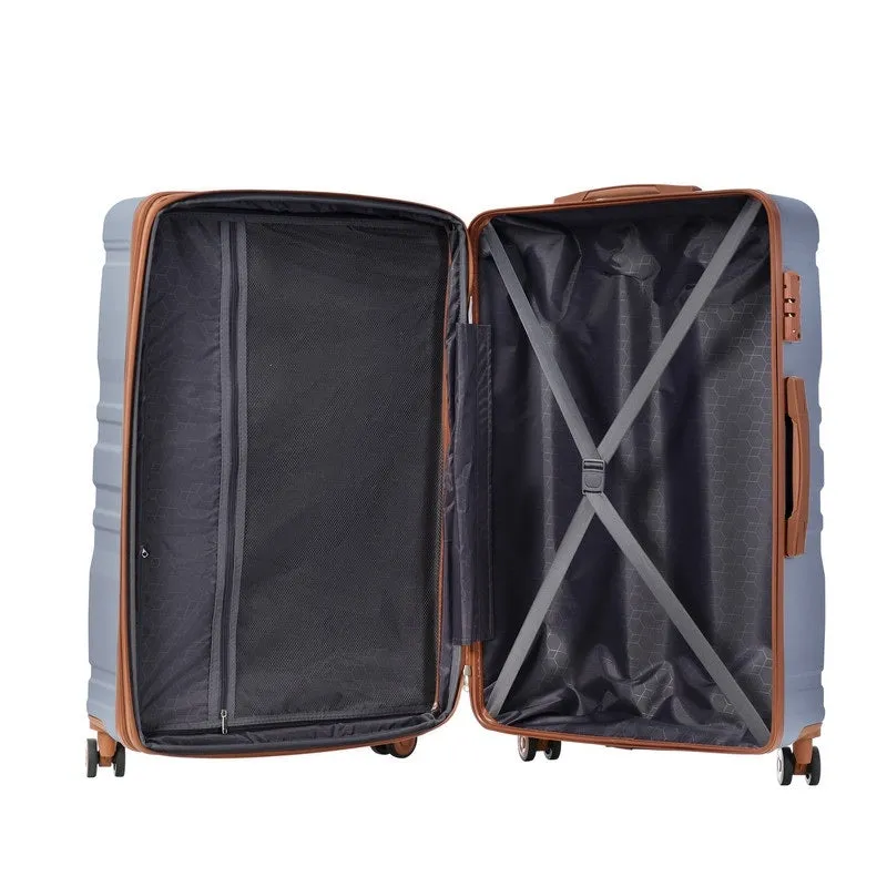 3PCS Luggage Sets Expandable ABS Suitcase with TSA Lock(20"/24"/28")