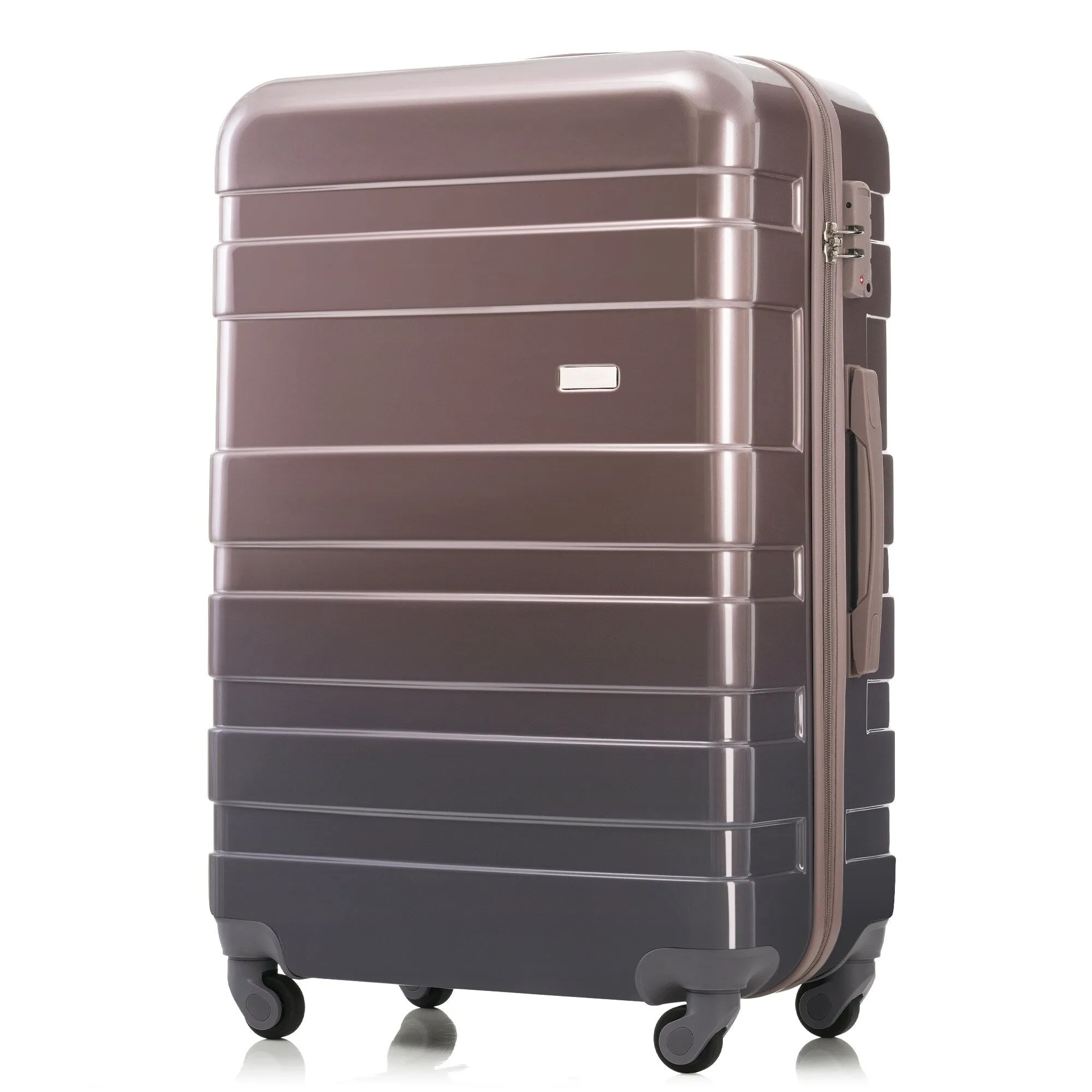 3pcs Luggage Sets with Adjustable Telescopic Handles and TSA Lock & Spinner Wheels (20'' 24'' 28'')