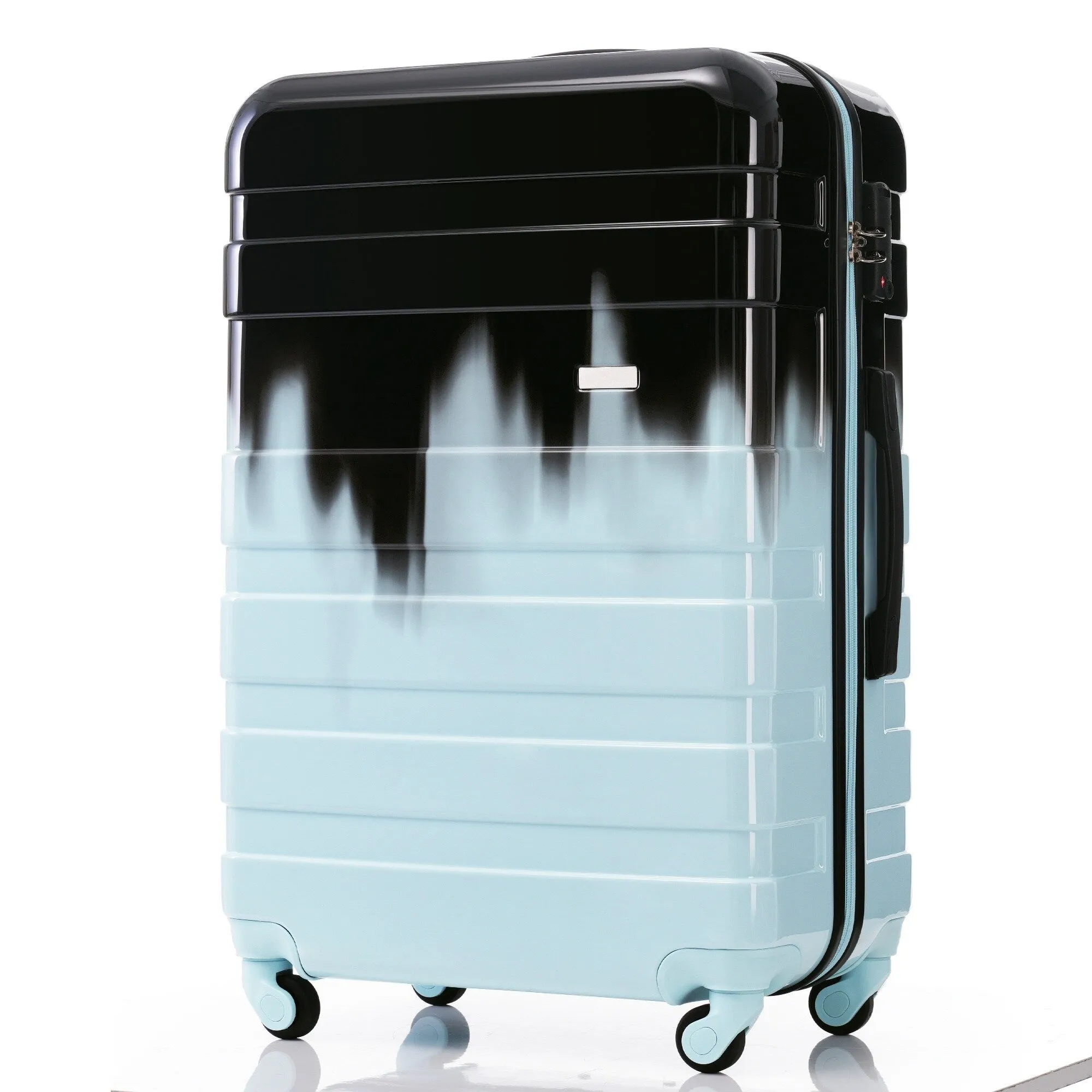 3pcs Luggage Sets with Adjustable Telescopic Handles and TSA Lock & Spinner Wheels (20'' 24'' 28'')